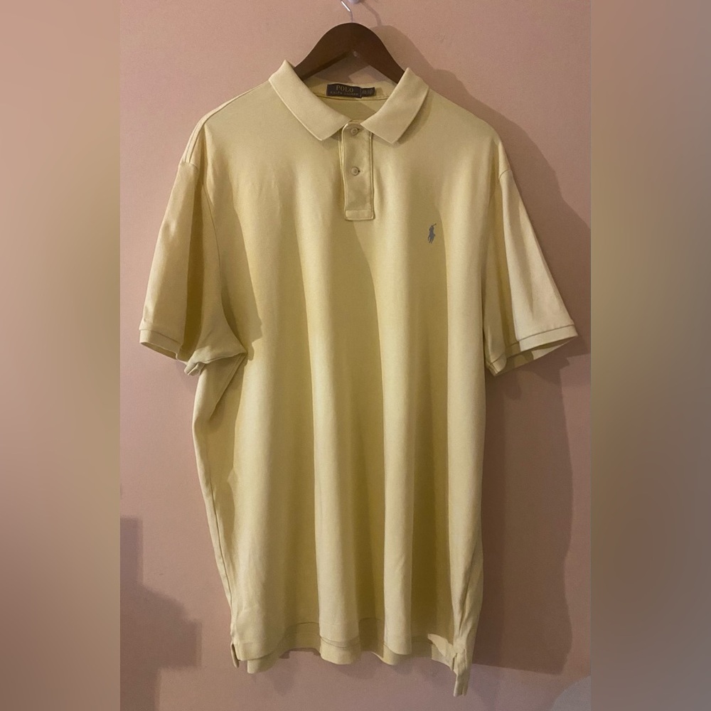 Men’s POLO Ralph Lauren Blue Short Sleeve Golf Casual Shirt Size XXL. 2X